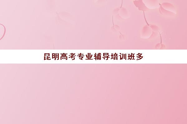 昆明高考专业辅导培训班多少钱一节课？2025年一对一辅导价格表与择校全指南