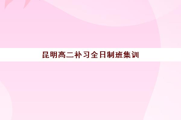 昆明高二补习全日制班集训营如何选？2025年十大机构排名、课程特色与择校指南