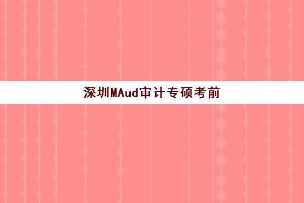 深圳MAud审计专硕考前集训课程辅导机构哪家强一点啊？2025年权威排名、课程特色与择校全指南