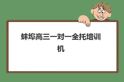 蚌埠高三一对一全托培训机构费用多少？2025年最新价格表深度解析、各机构性价比对比与科学择校全指南