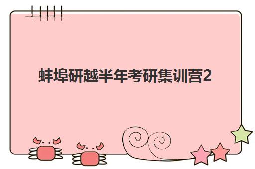 蚌埠研越半年考研集训营2025辅导班哪个好？最新机构实力对比与科学择班全指南