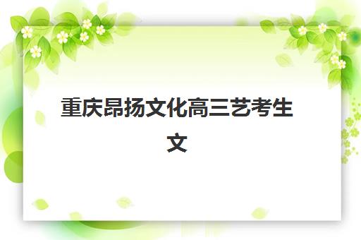 重庆昂扬文化高三艺考生文化课集训班费用一般多少钱？2025年收费标准全面解析与班型选择性价比深度评估指南