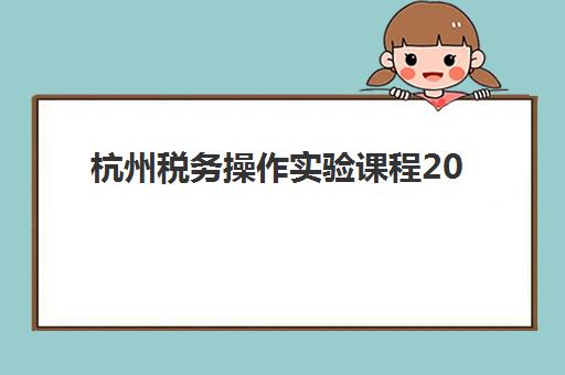 杭州税务操作实验课程2025年报名指南：时间安排、课程内容与培训机构对比分析