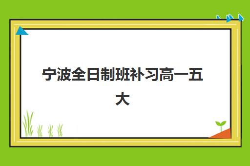 宁波全日制班补习高一五大机构用户推荐榜如何查询？2025年最新权威榜单、择校技巧与成功案例全解析